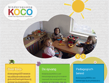 Tablet Screenshot of kinderopvangkoco.nl